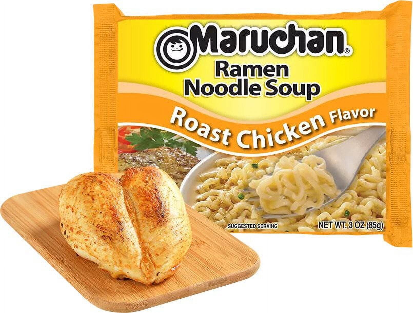 Maruchan Roast Chicken Instant Ramen, 3 Ounce (Pack of 24)