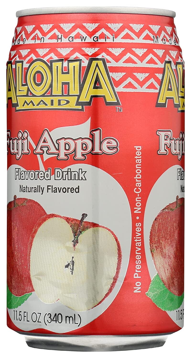 Aloha Maid Fuji Apple Natural Drink, 11.5 Fl. Oz., 6 Count
