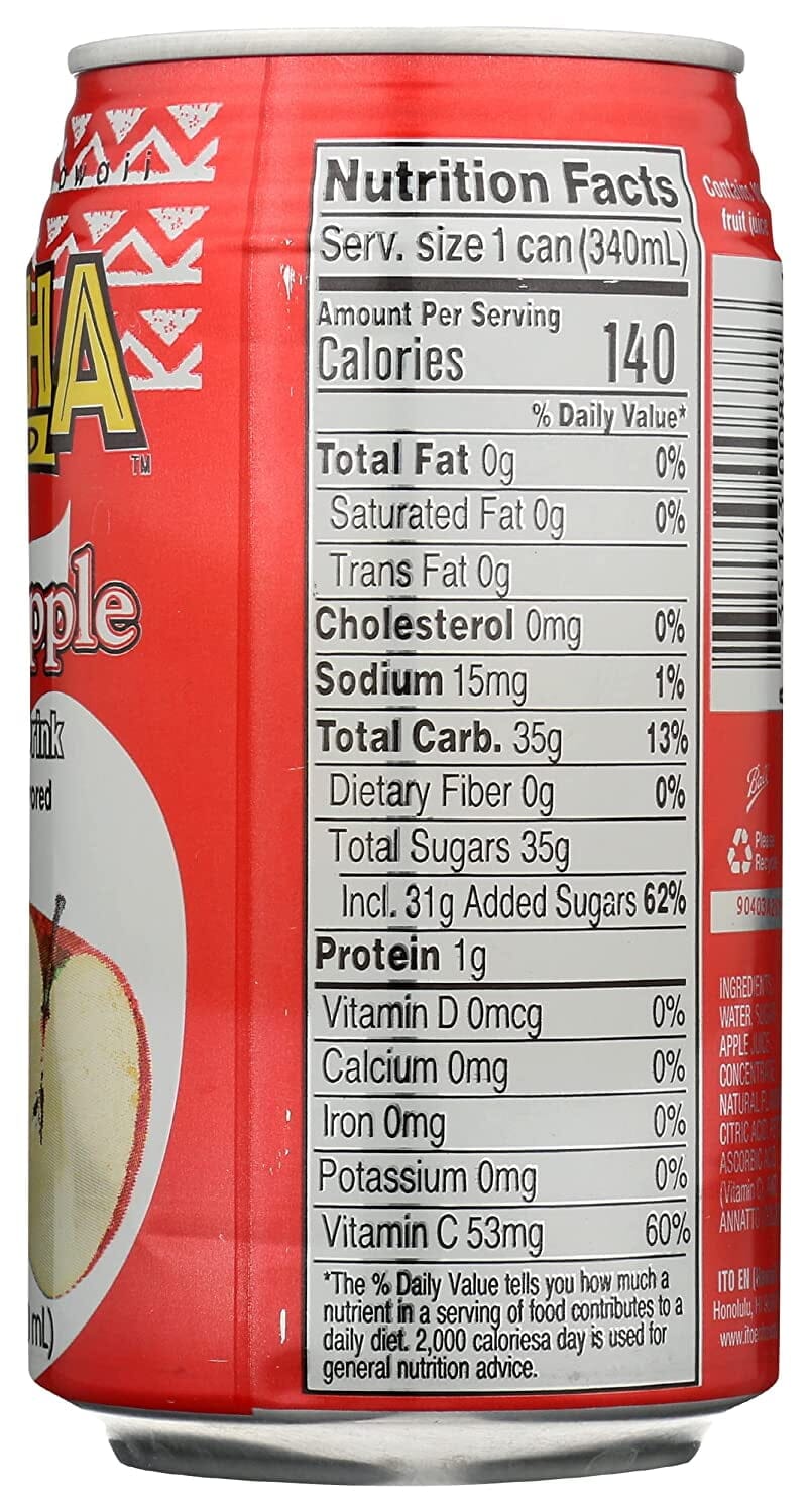 Aloha Maid Fuji Apple Natural Drink, 11.5 Fl. Oz., 6 Count
