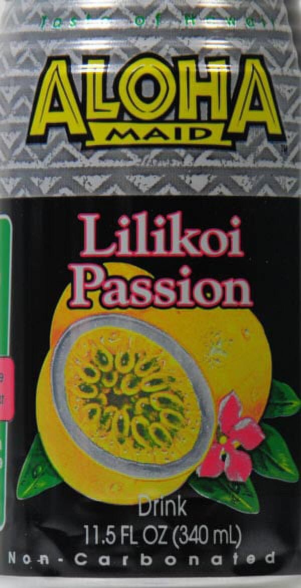 Aloha Maid Lilikoi Passion Juice, 11.5 Fl. oz., 6 Count