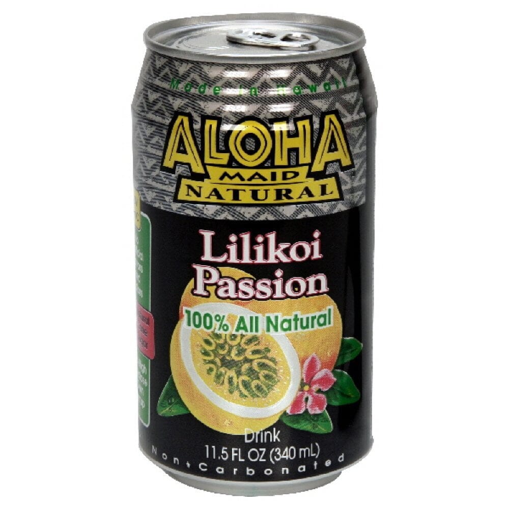 Aloha Maid Lilikoi Passion Juice, 11.5 Fl. oz., 6 Count