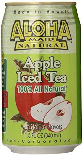 Aloha Maid Natural, Apple Iced Tea, 11.5 Fluid Ounce, Pack of 6