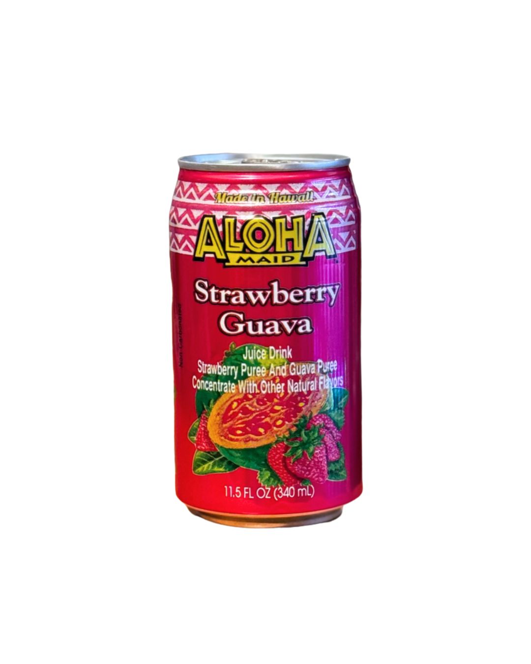 Aloha Maid Natural, Strawberry Guava, 11.5 Fluid Ounce, Pack of 6