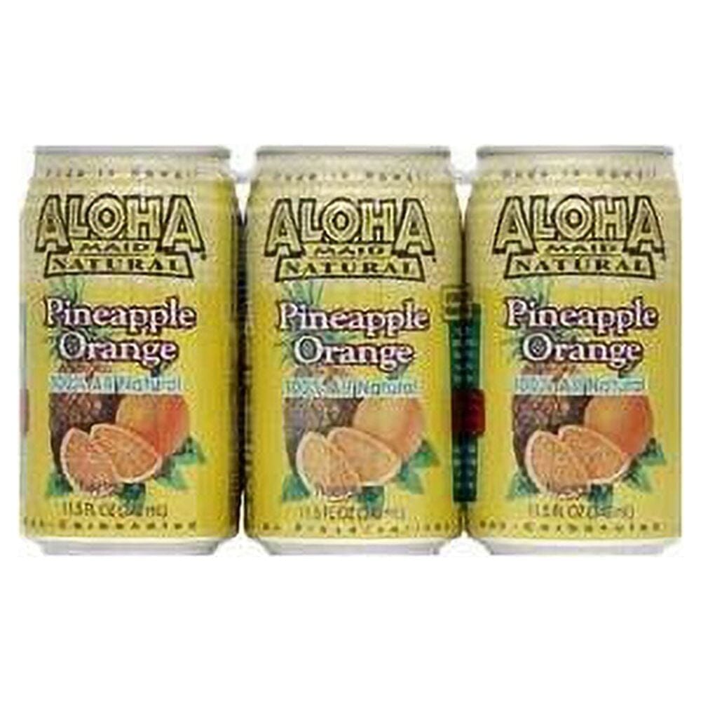 Aloha Maid Pineapple Orange Juice, 11.5 Fl. Oz., 6 Count