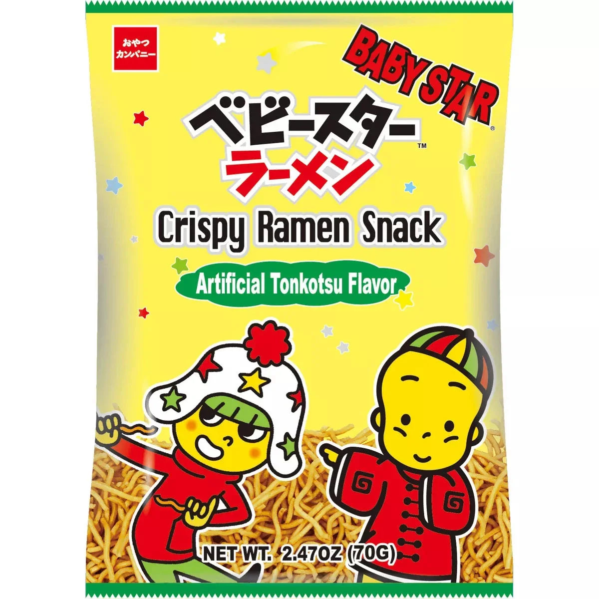 Baby Star Crispy Ramen Snacks, Tonkotsu, 2.47 Ounce