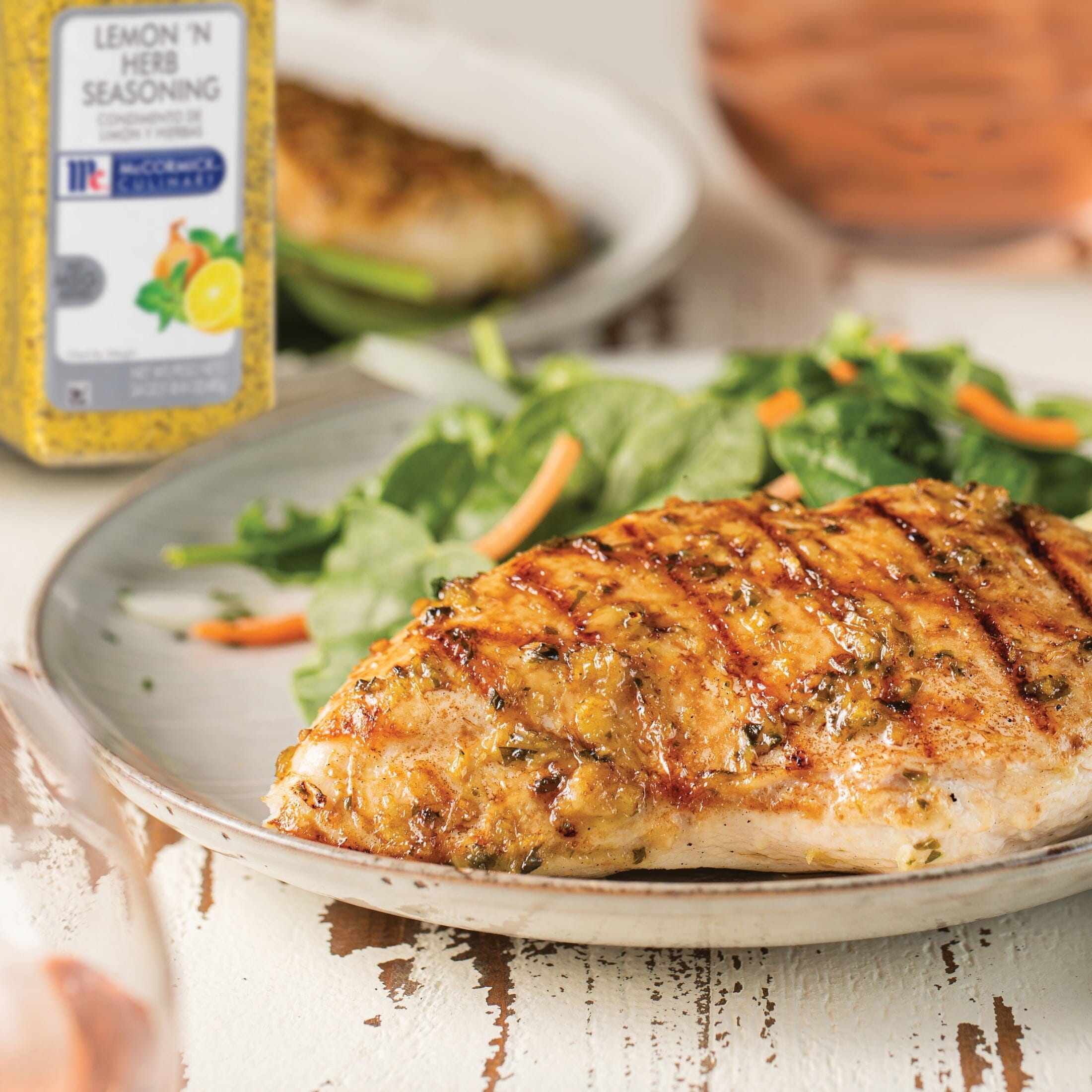(Best By Oct 2024) McCormick Culinary Kosher Lemon 'N Herb Seasoning, 24 oz Bottle