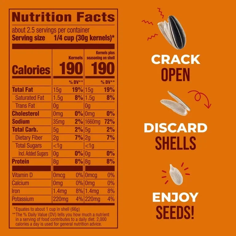 BIGS Bacon Salt Sizzlin' Bacon Sunflower Seeds, 5.35-Ounce Bag