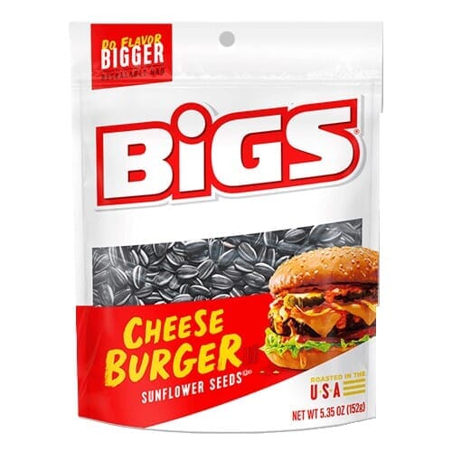 Bigs Sunflower Seeds, Cheese Burger, 5.35 Ounce