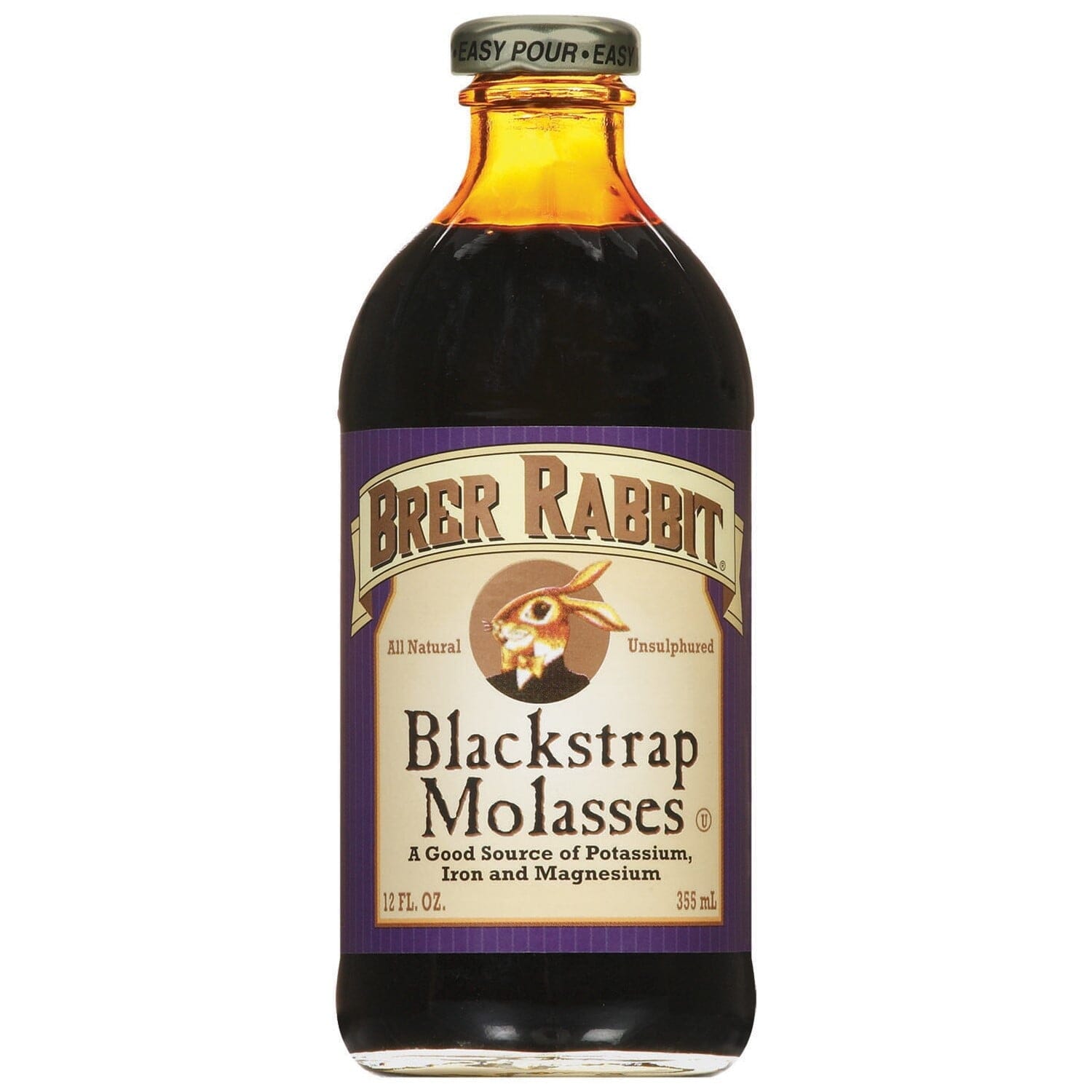 Brer Rabbit Molasses, Blackstrap, 12 oz