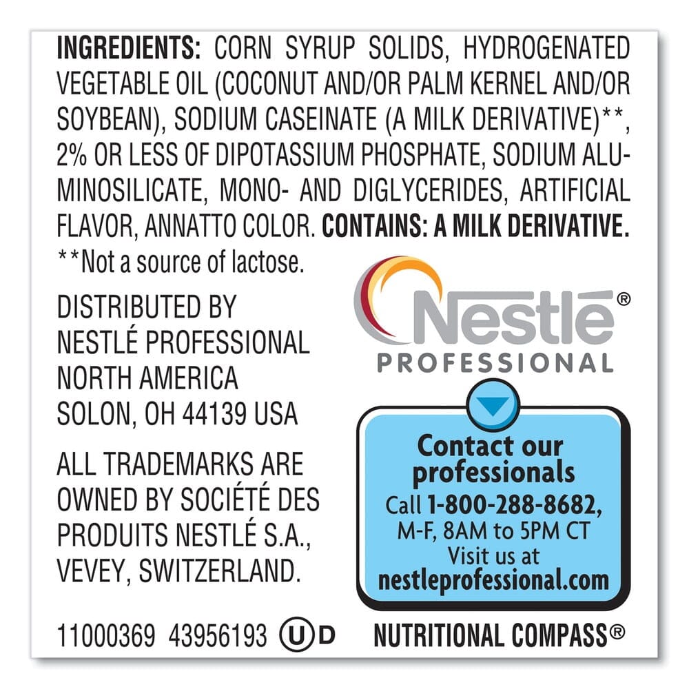 Coffee-Mate 11000369 0.1 oz Packet Powdered Creamer Packets - Original (1000/Carton)
