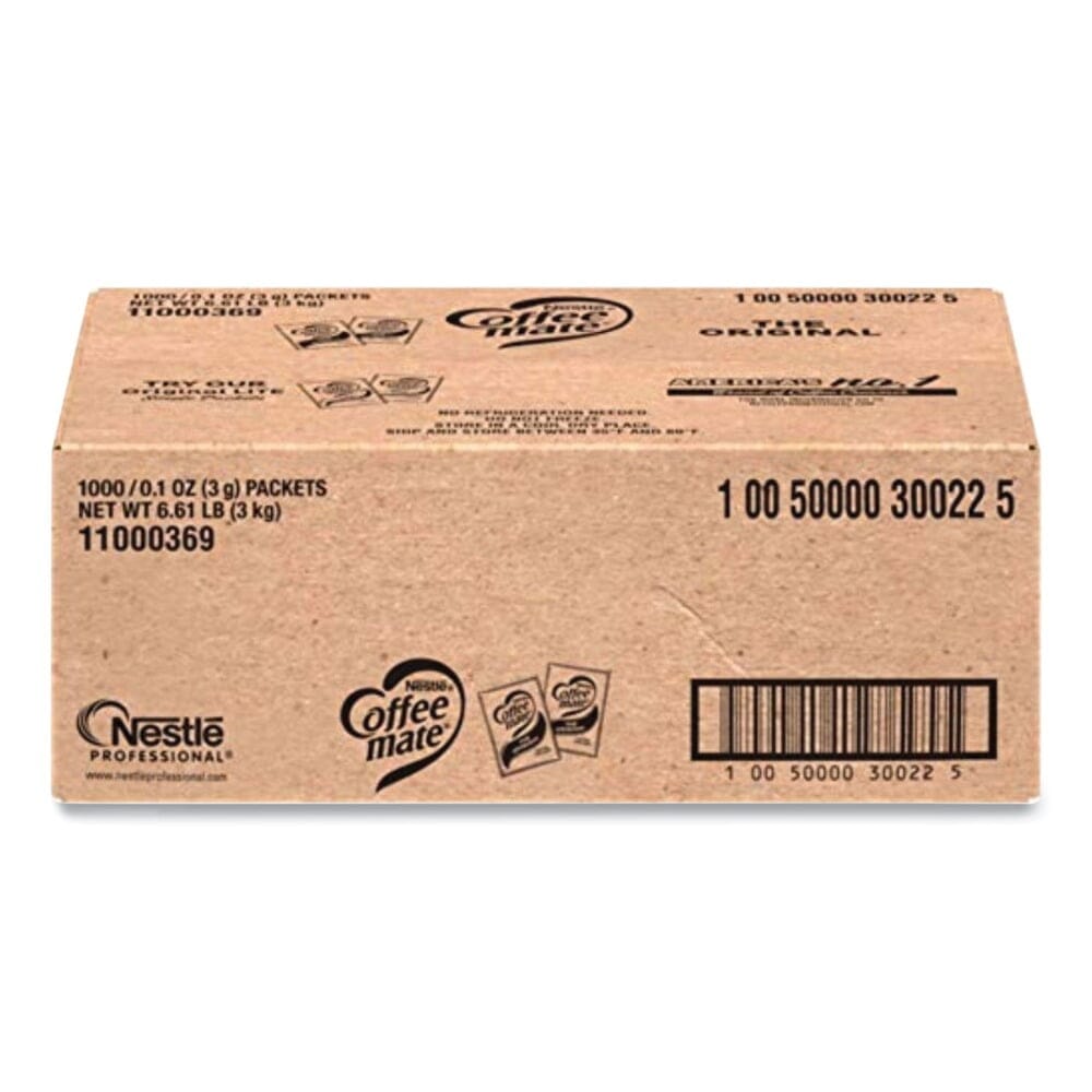 Coffee-Mate 11000369 0.1 oz Packet Powdered Creamer Packets - Original (1000/Carton)