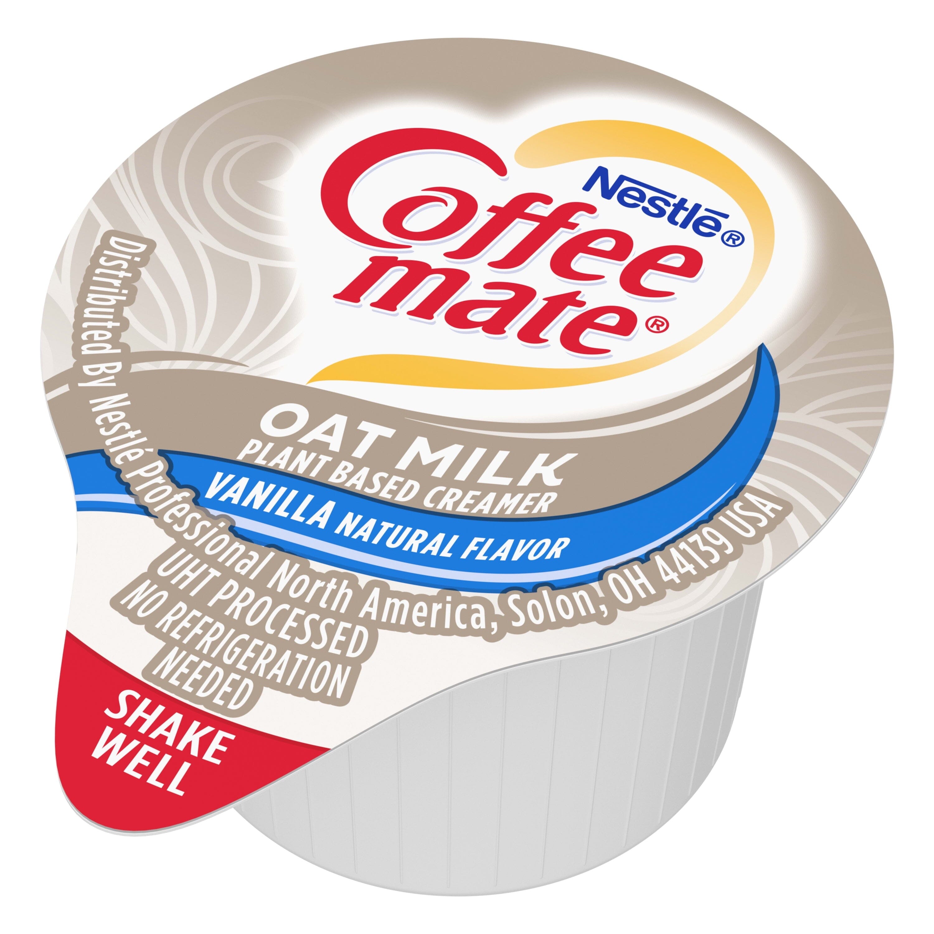 Coffee mate Plant Based Oat Milk Vanilla Non-Dairy Creamer, 0.375 fl oz, 50 Count Tubs
