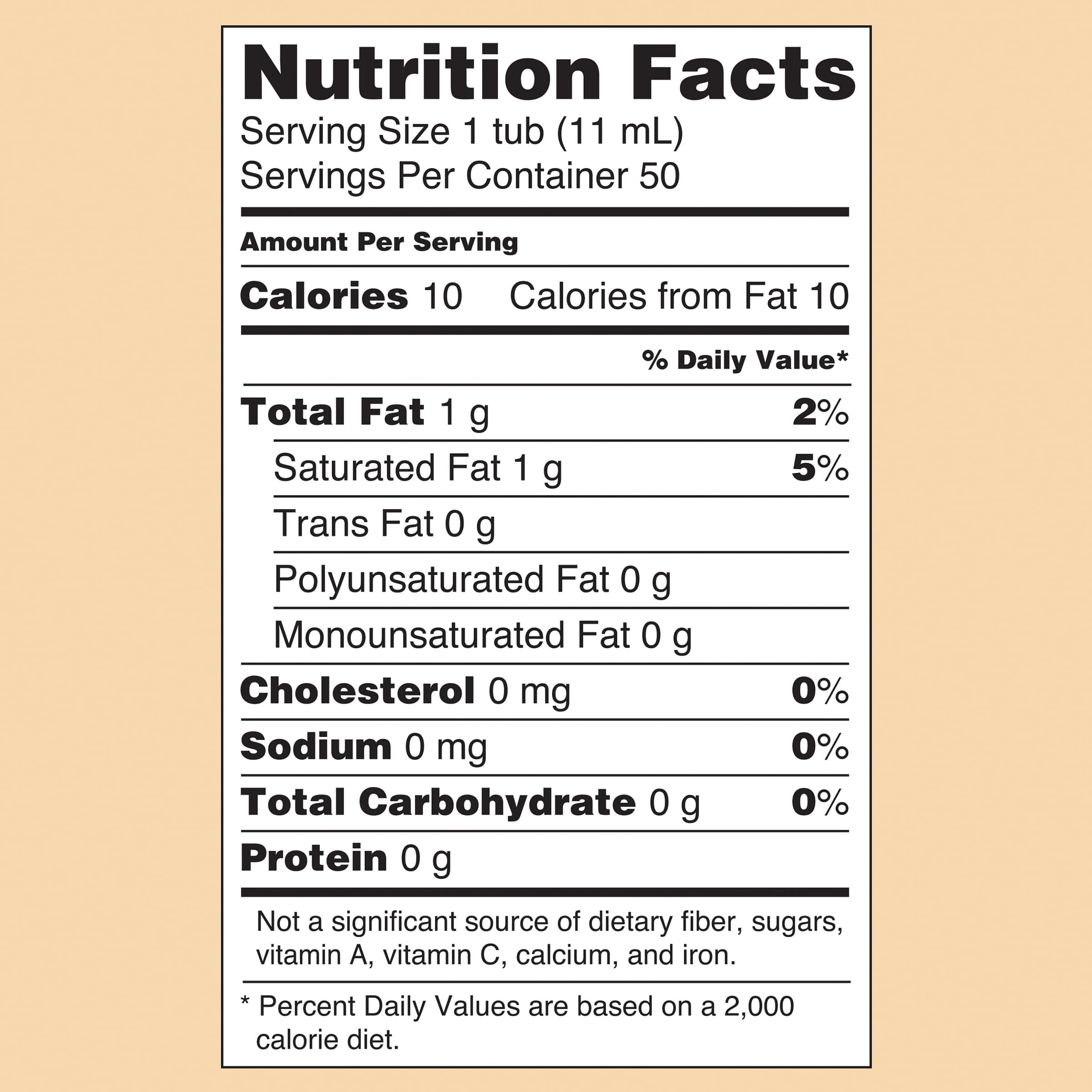 Coffee mate The Original Non-Dairy Creamer, 0.375 fl oz, 50 Count Tubs