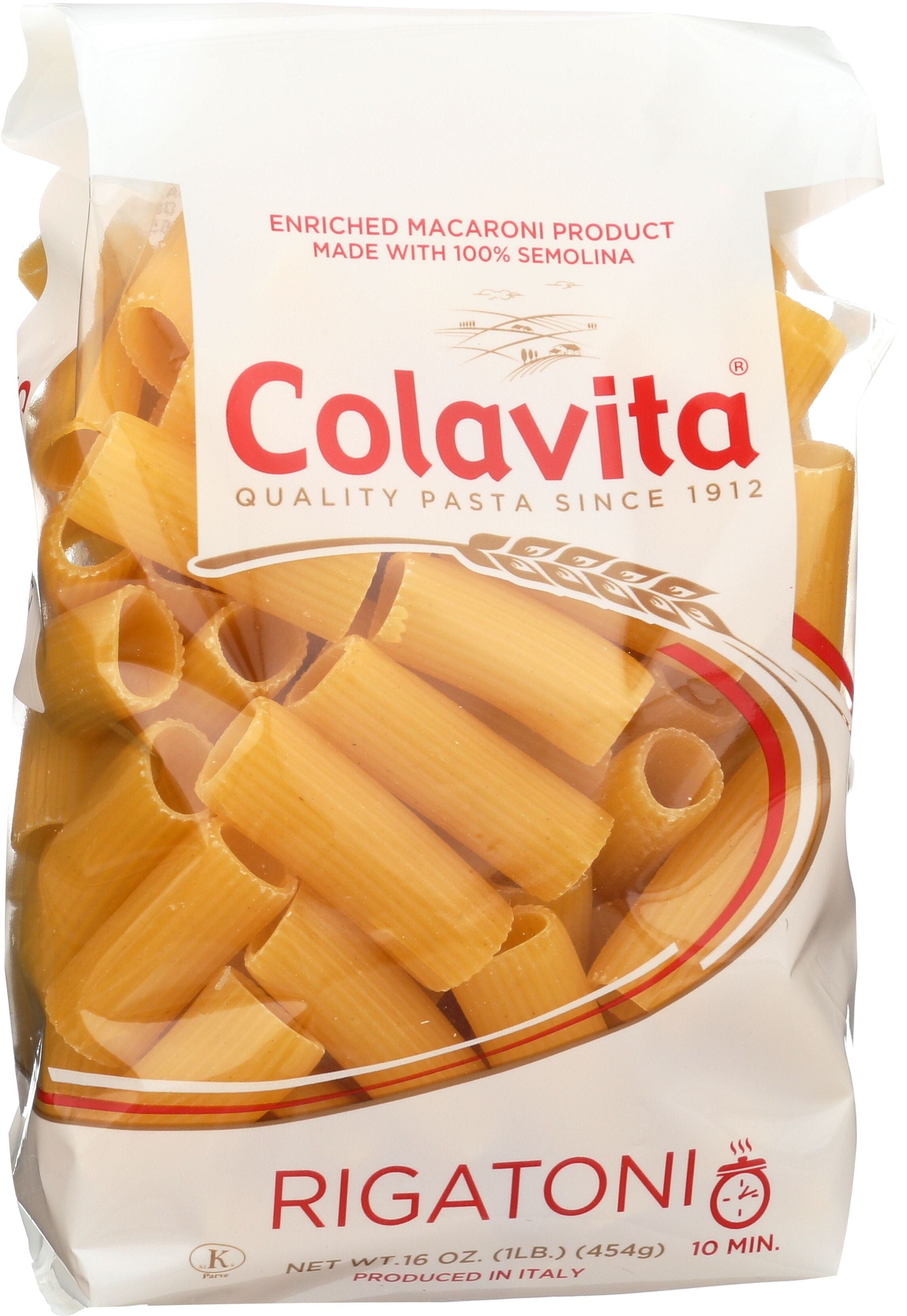 Colavita Rigatoni Pasta, 16 Ounce