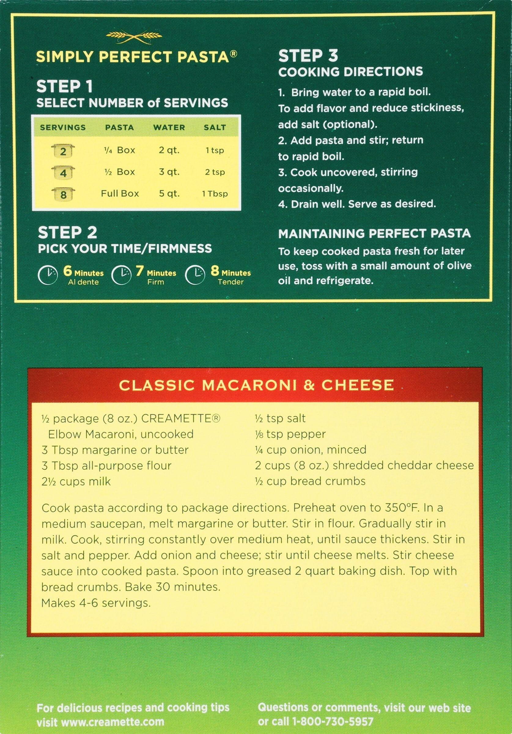 Creamette Small Elbow Macaroni Pasta, 16-Ounce Box