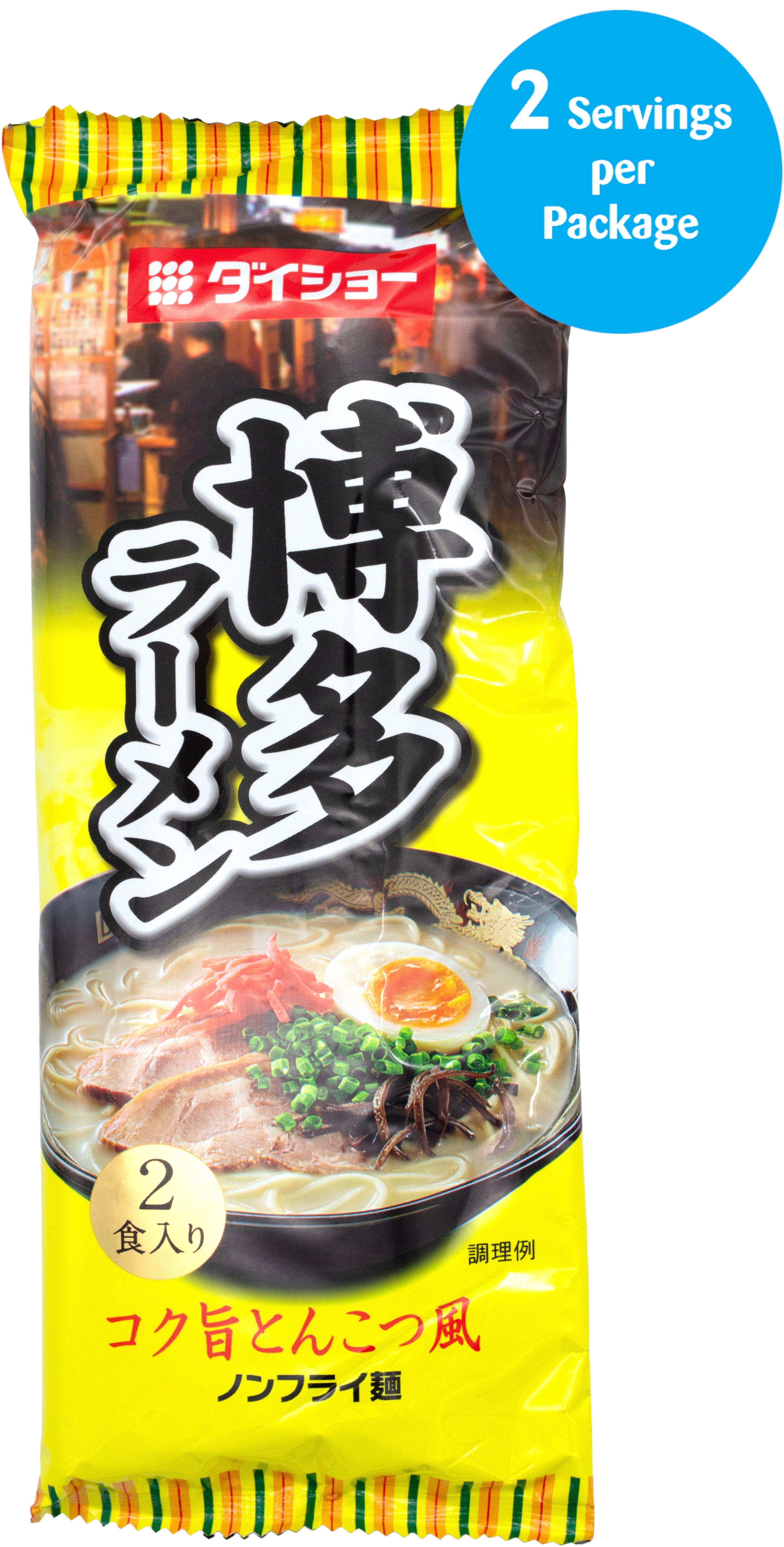 Daisho Hakata Ramen-Rich Tonkotsu Style, 2 Servings, 188g, 6.63 Ounce (EXP Jan 2025)