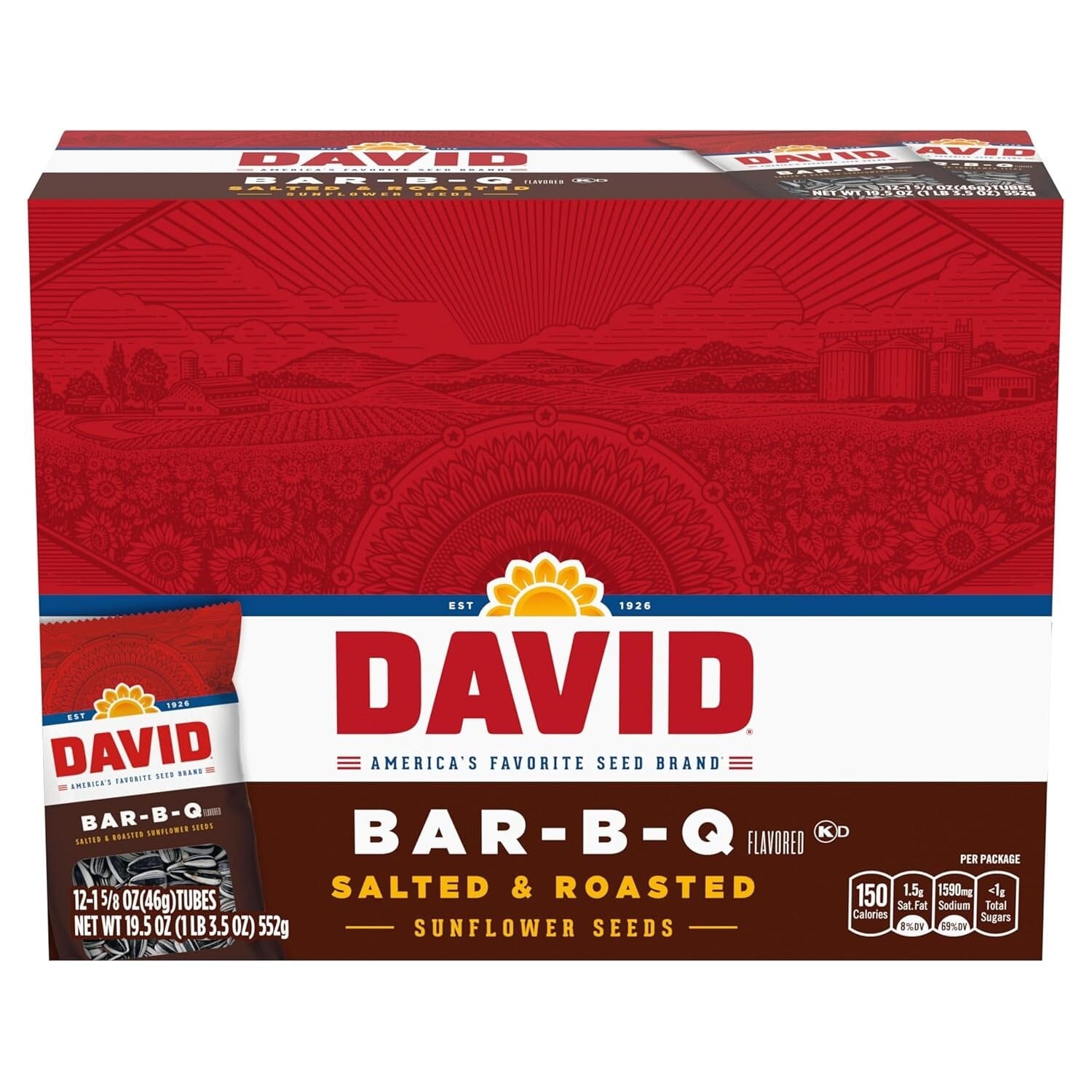David Sunflower Seed, 1.625 Ounce Tube