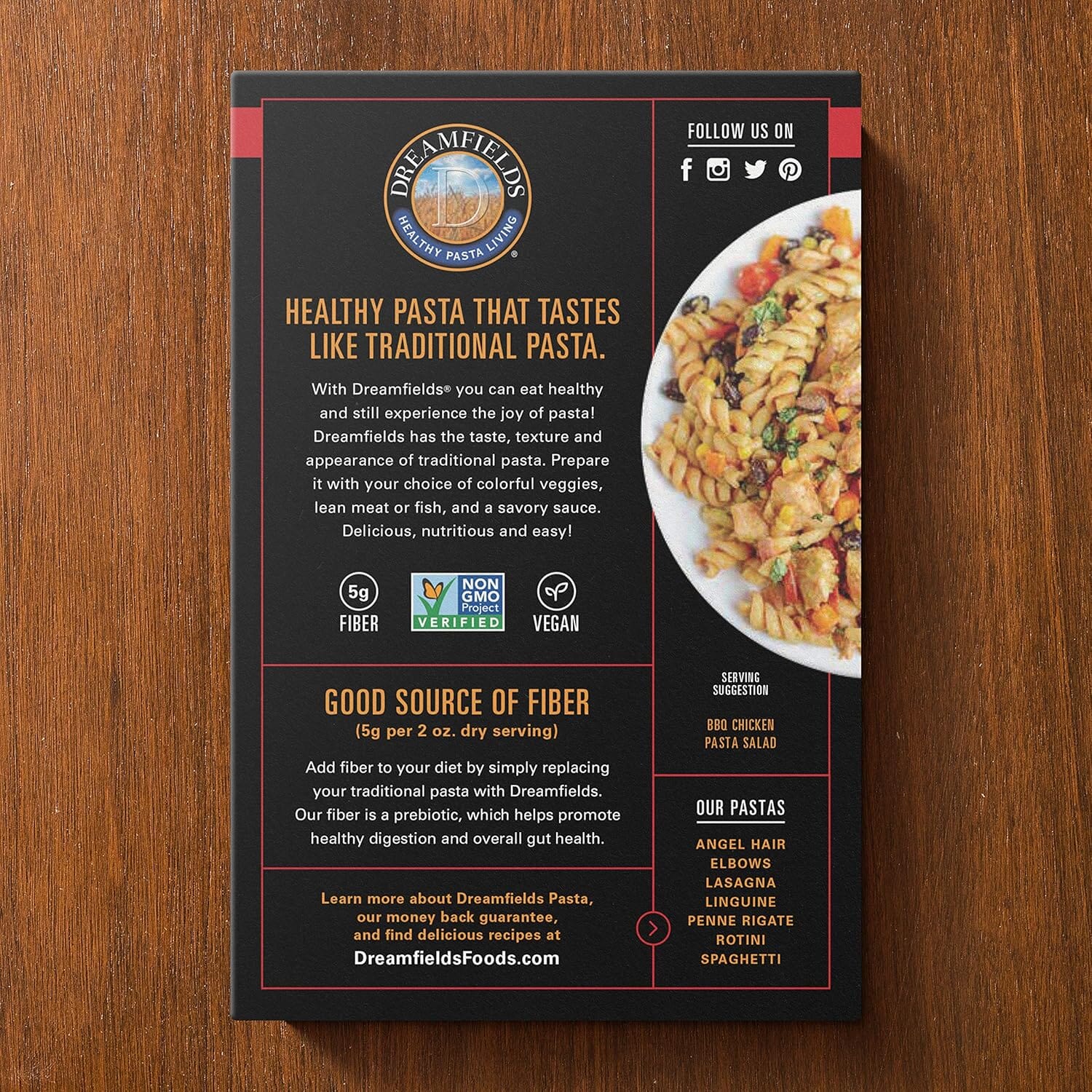 Dreamfields Pasta Healthy Carb Living, Rotini, 13.25Ounce Boxes