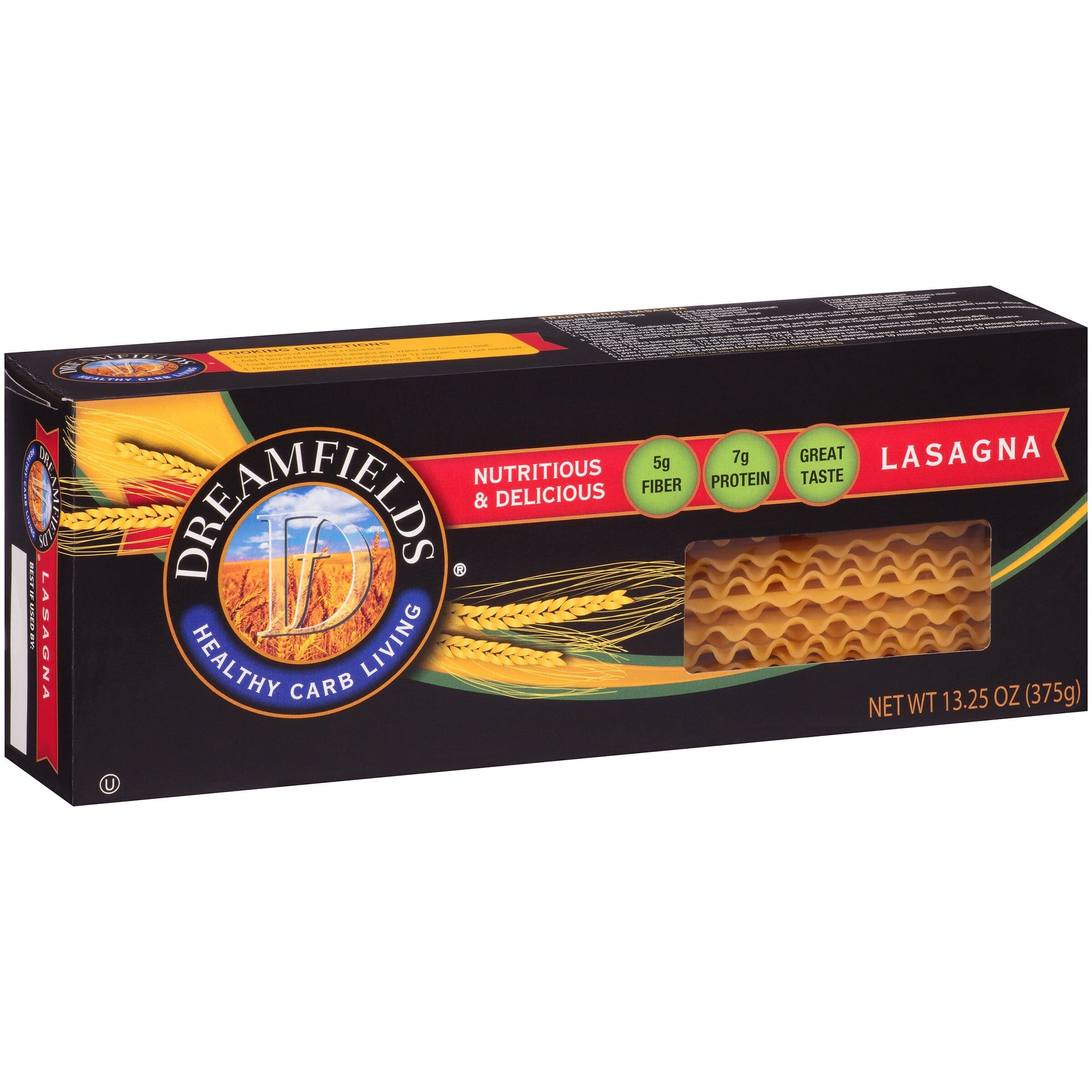 Dreamfields® Healthy Carb Living Lasagna Pasta 13.25 oz. Box