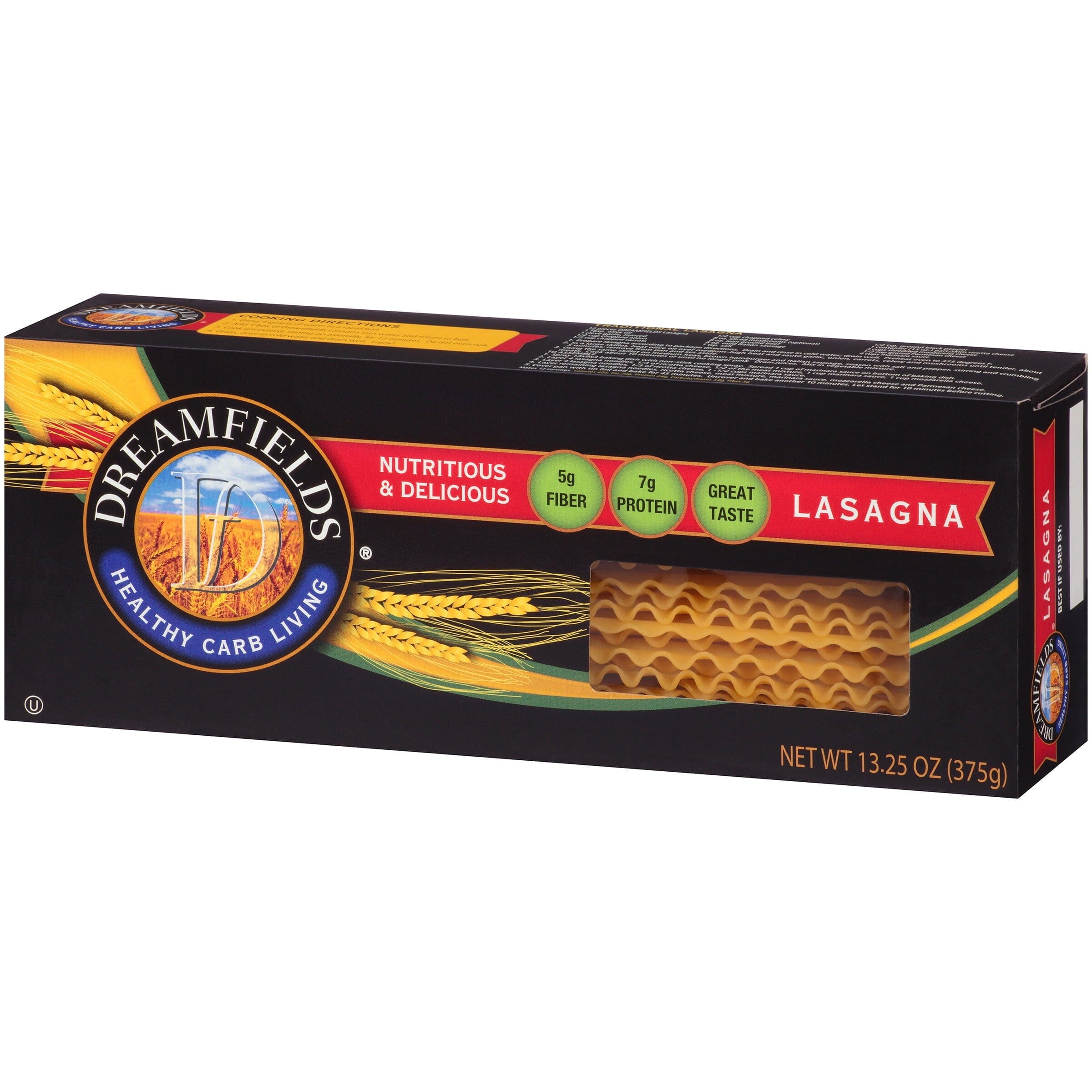 Dreamfields® Healthy Carb Living Lasagna Pasta 13.25 oz. Box