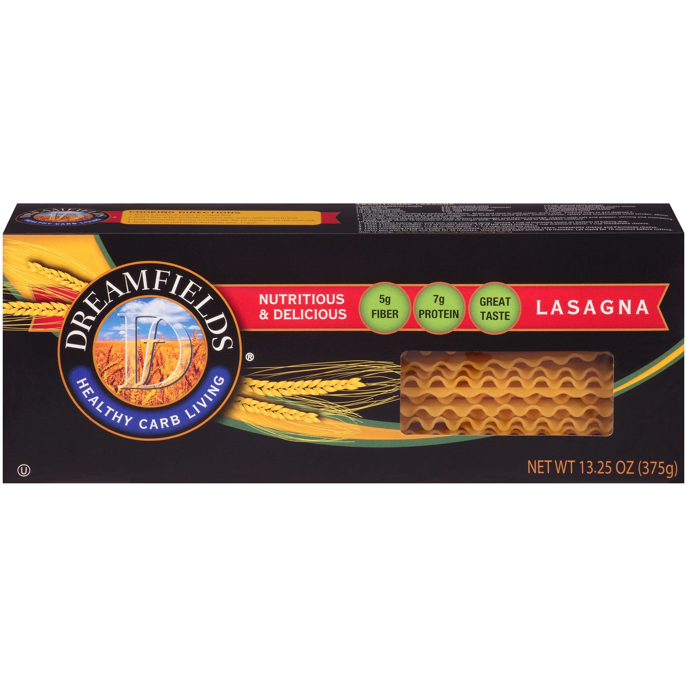 Dreamfields® Healthy Carb Living Lasagna Pasta 13.25 oz. Box