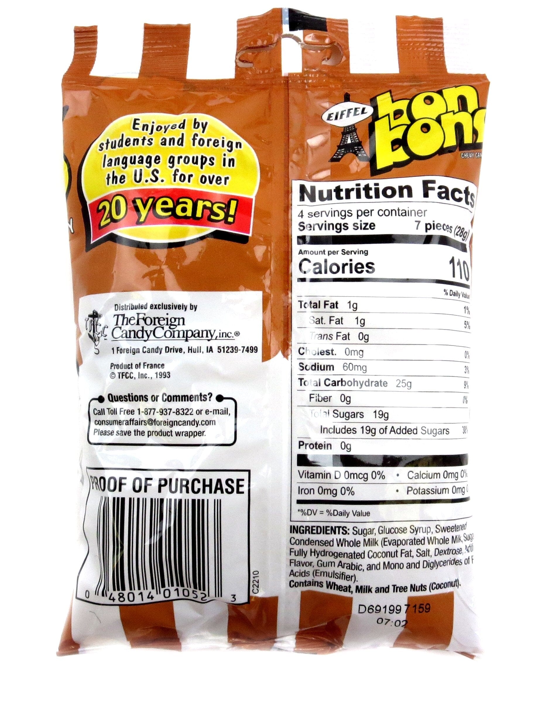 Eiffel Bon Bons, Caramel, 4 Ounce