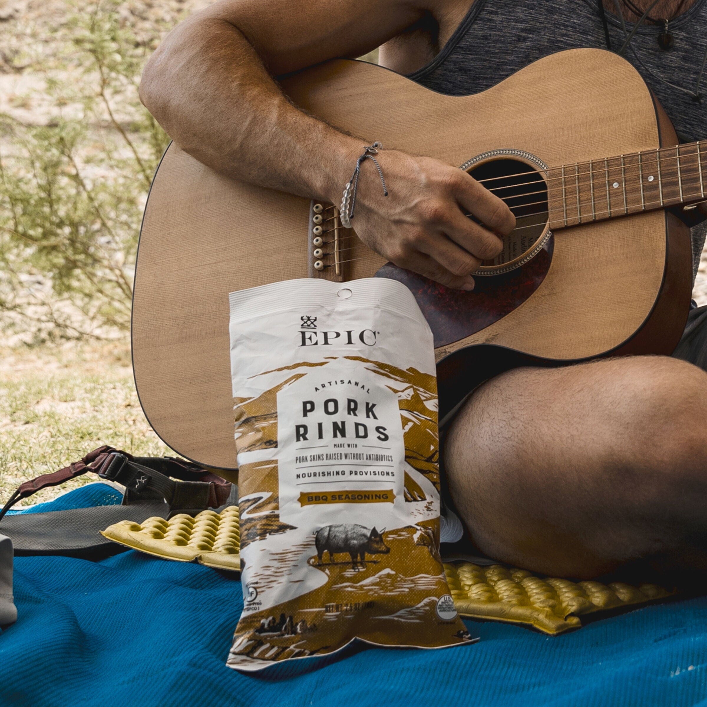 EPIC BBQ Pork Rinds Gluten Free, 2.5 Ounce