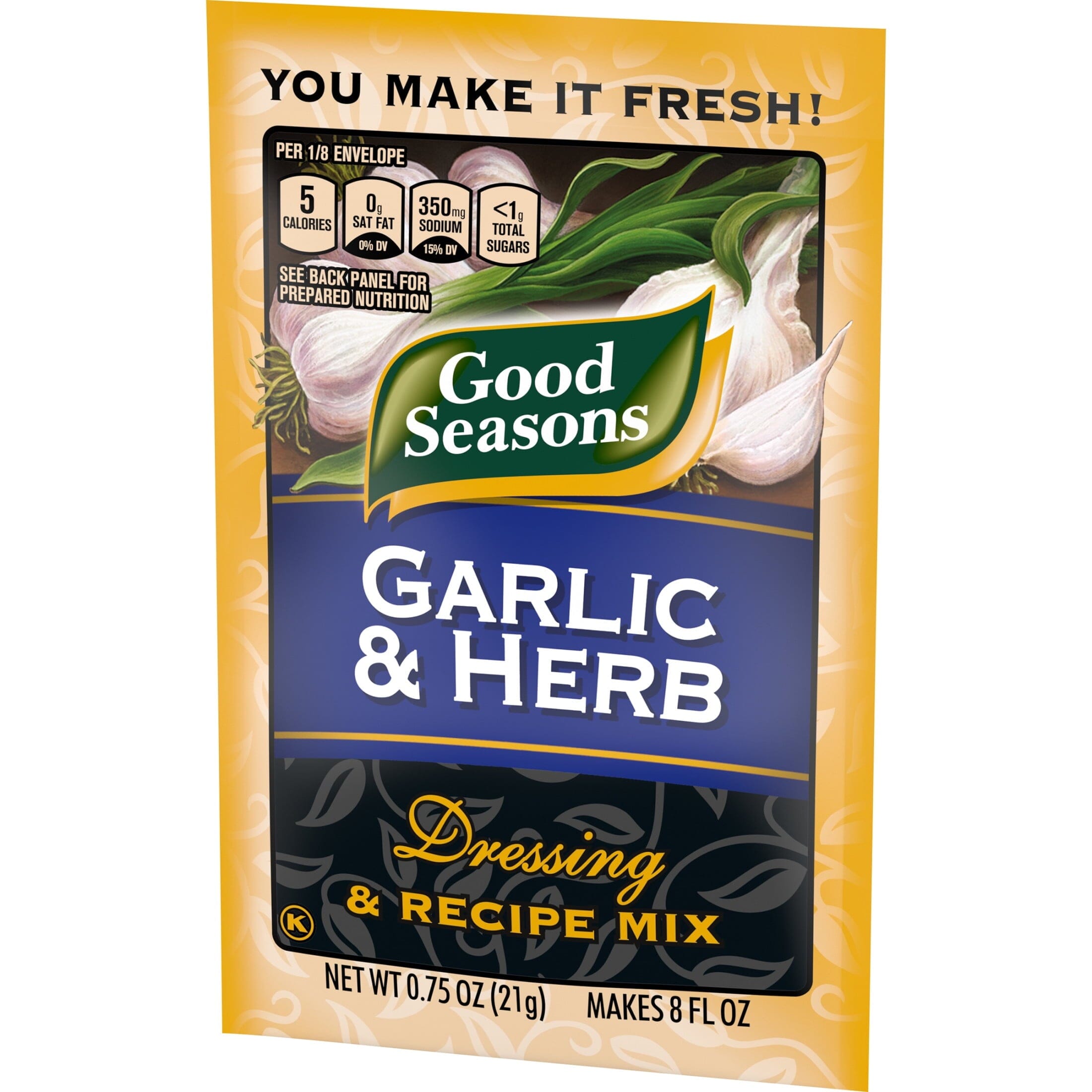 Good Seasons Garlic & Herb Dressing & Recipe Seasoning Mix, 0.75 oz Packet