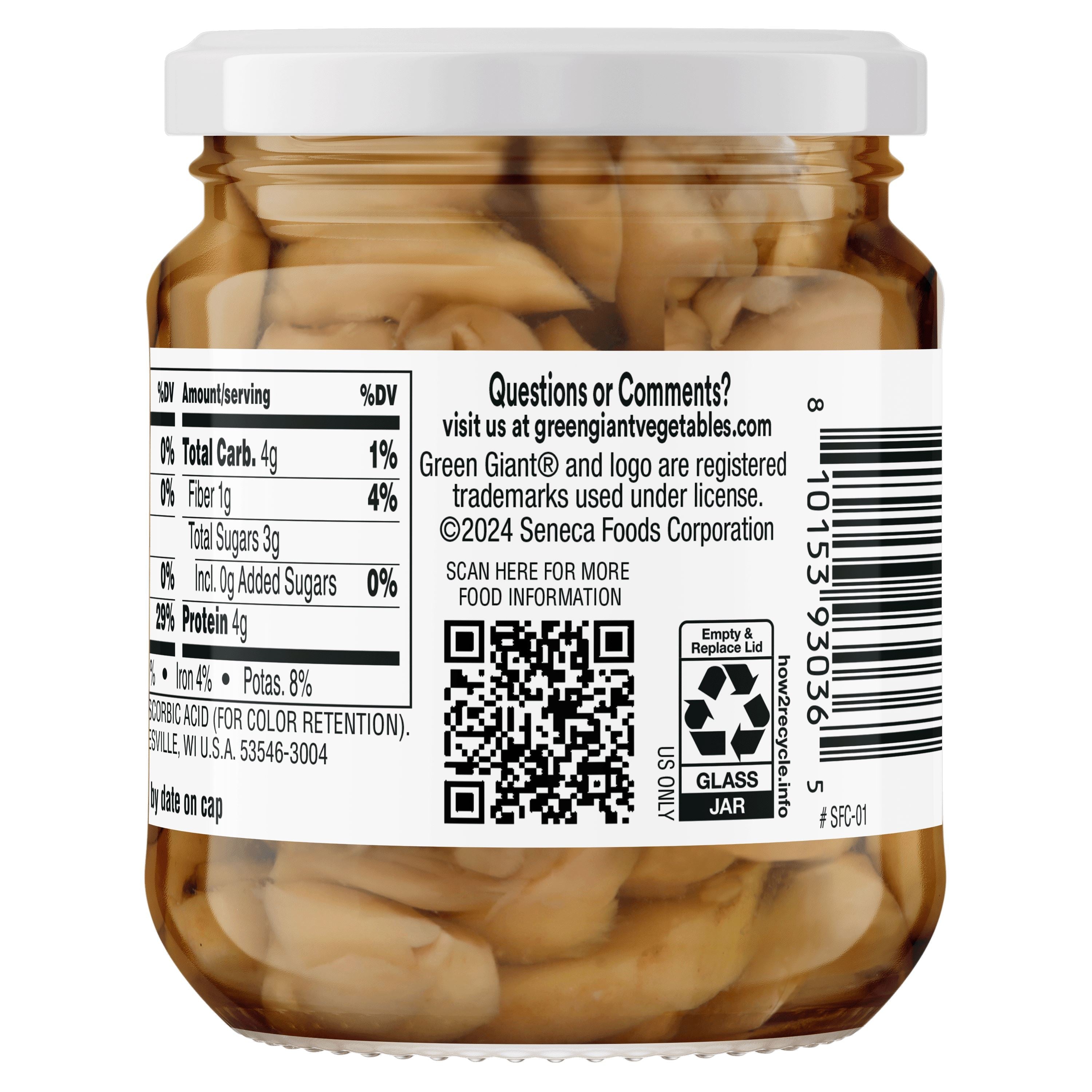 Green Giant Sliced Mushrooms 4.5 Ounce
