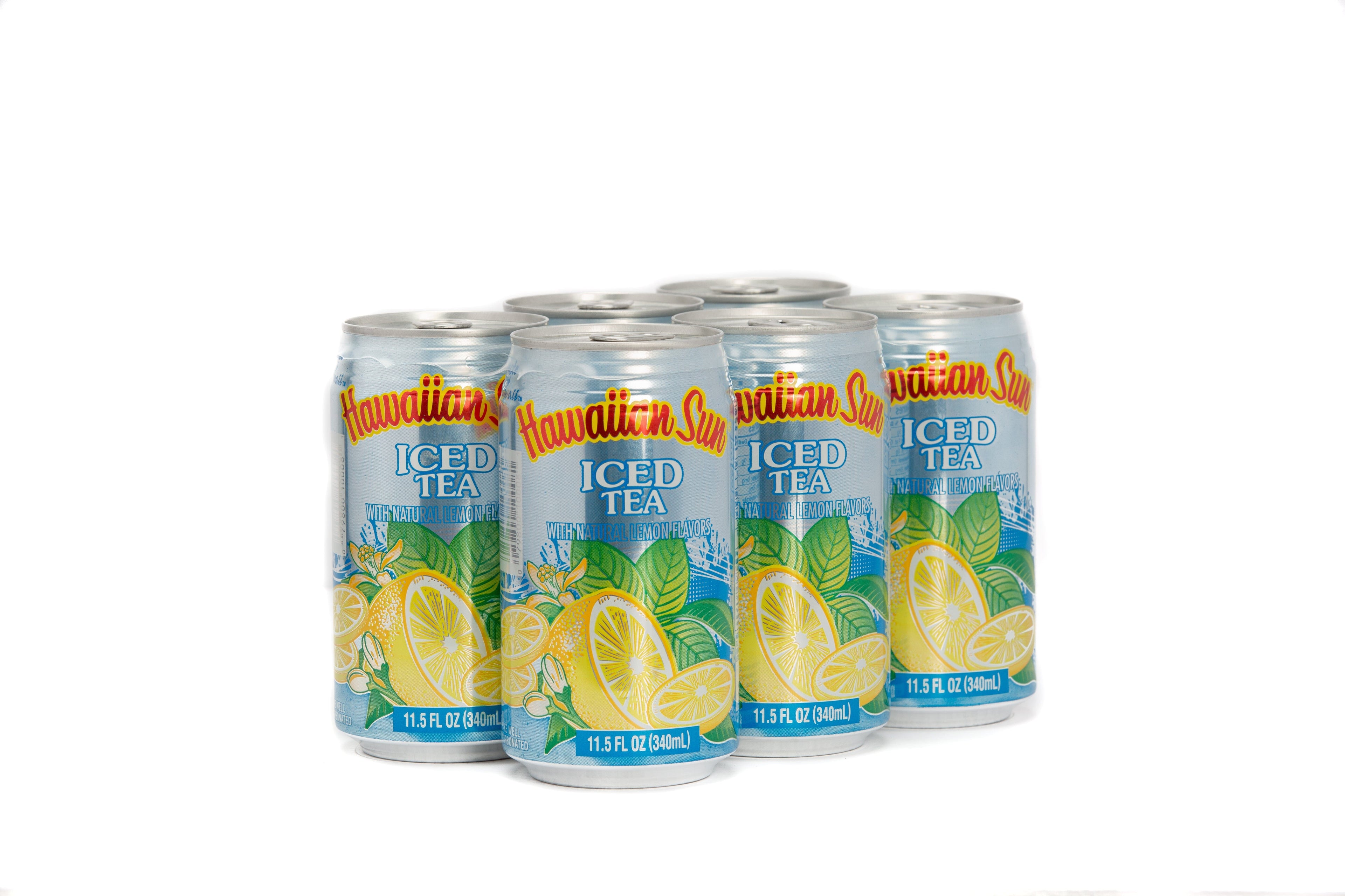 Hawaiian Sun Drink, Lemon Iced Tea, 11.5 Fl Oz Pack of 6