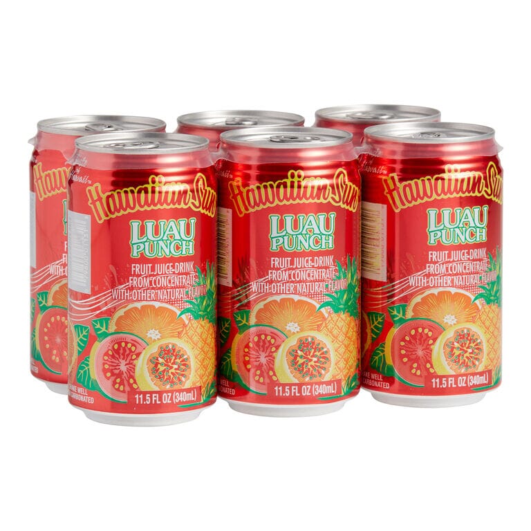 Hawaiian Sun Drink, Luau Punch, 11.5 Fl Oz Pack of 6
