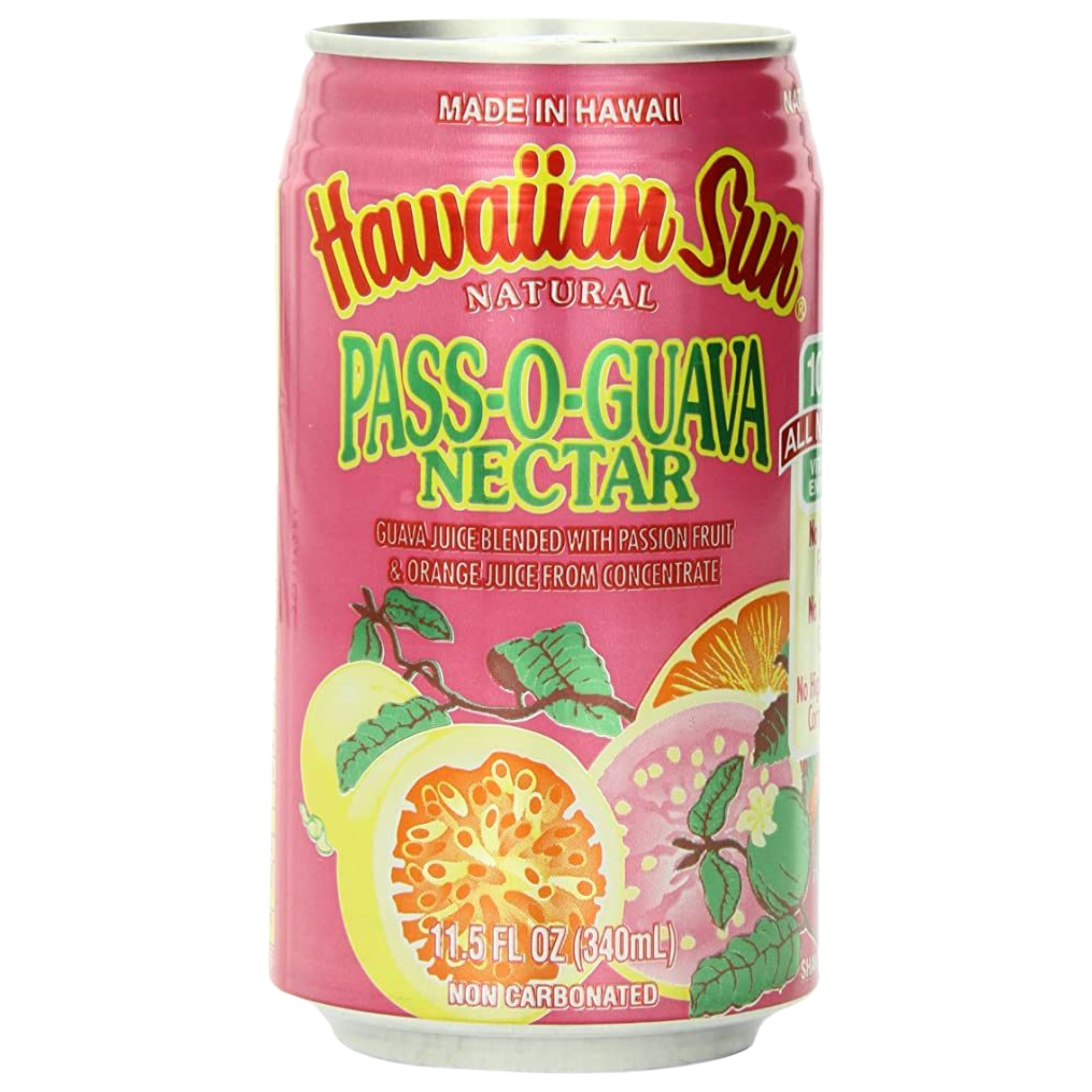 Hawaiian Sun Drink, Pass-O-Guava Nectar, 11.5 Fl Oz Pack of 6