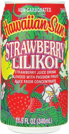 Hawaiian Sun Drink, Strawberry Lilikoi, 11.5 Fl Oz Pack of 6