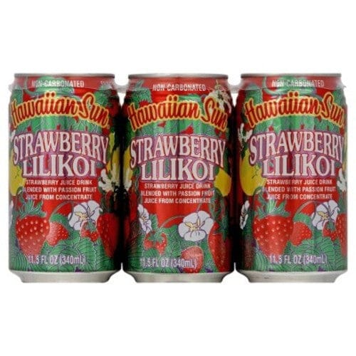 Hawaiian Sun Drink, Strawberry Lilikoi, 11.5 Fl Oz Pack of 6