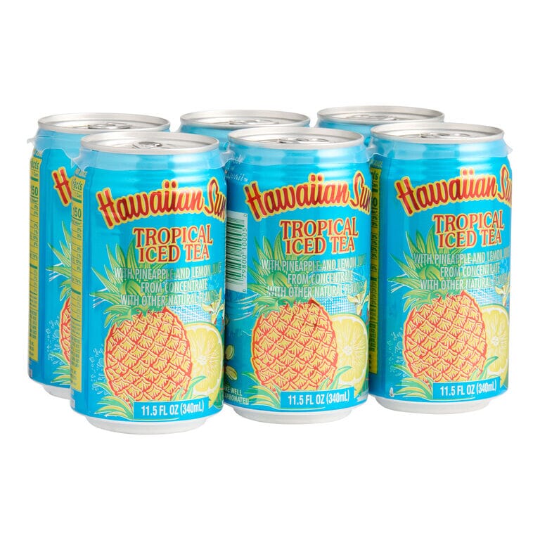 Hawaiian Sun Iced Tea, Tropical, 11.5 Fl Oz Pack of 6