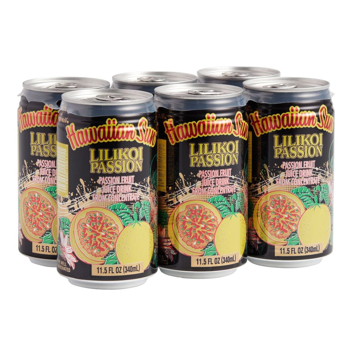 Hawaiian Sun Lilikoi, Passion Fruit, 11.5 Fl Oz Pack of 6