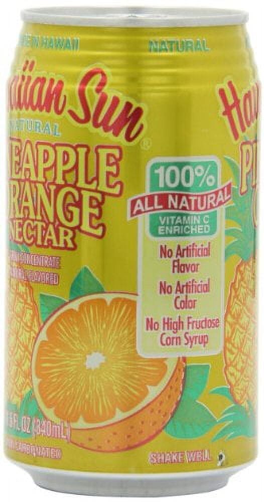Hawaiian Sun Pineapple Orange Nectar, 11.5 Fl. Oz., 6 Pack