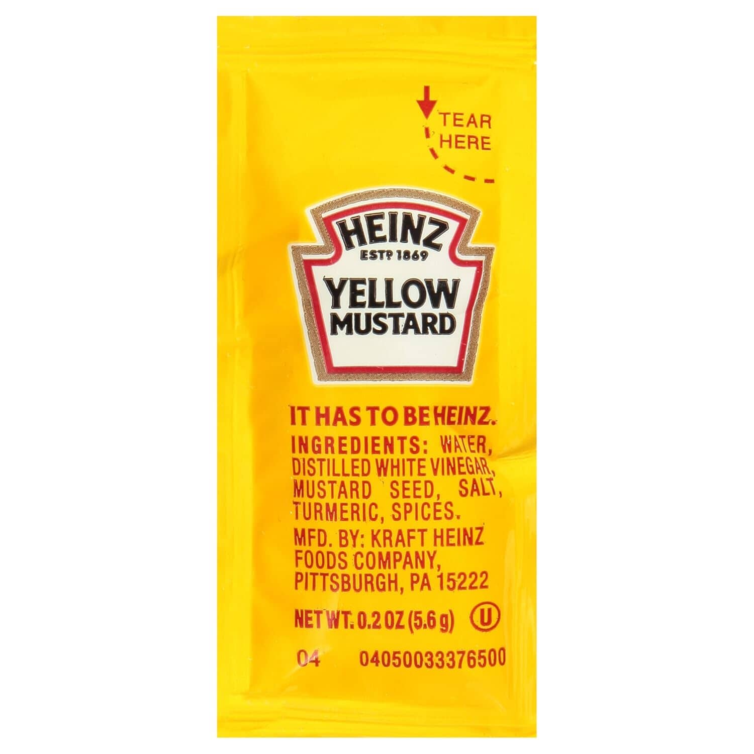 Heinz Mild Mustard - 1000 Packets