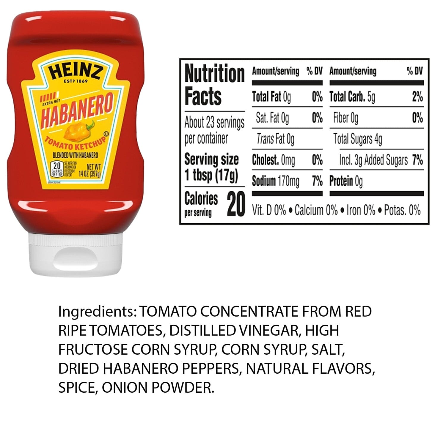 Heinz Spicy Ketchup Variety Pack, 3 flavors (Chipotle, Jalapeno, Habanero), 14 Ounce Each, Pack of 3