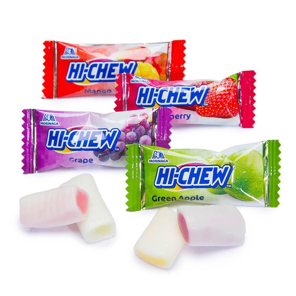 Hi Chew 4 Flavors, Bulk 330+ Pieces, 4 Pound (Hi Chew Fruit Strawberry, Mango, Green Apple, Grape)