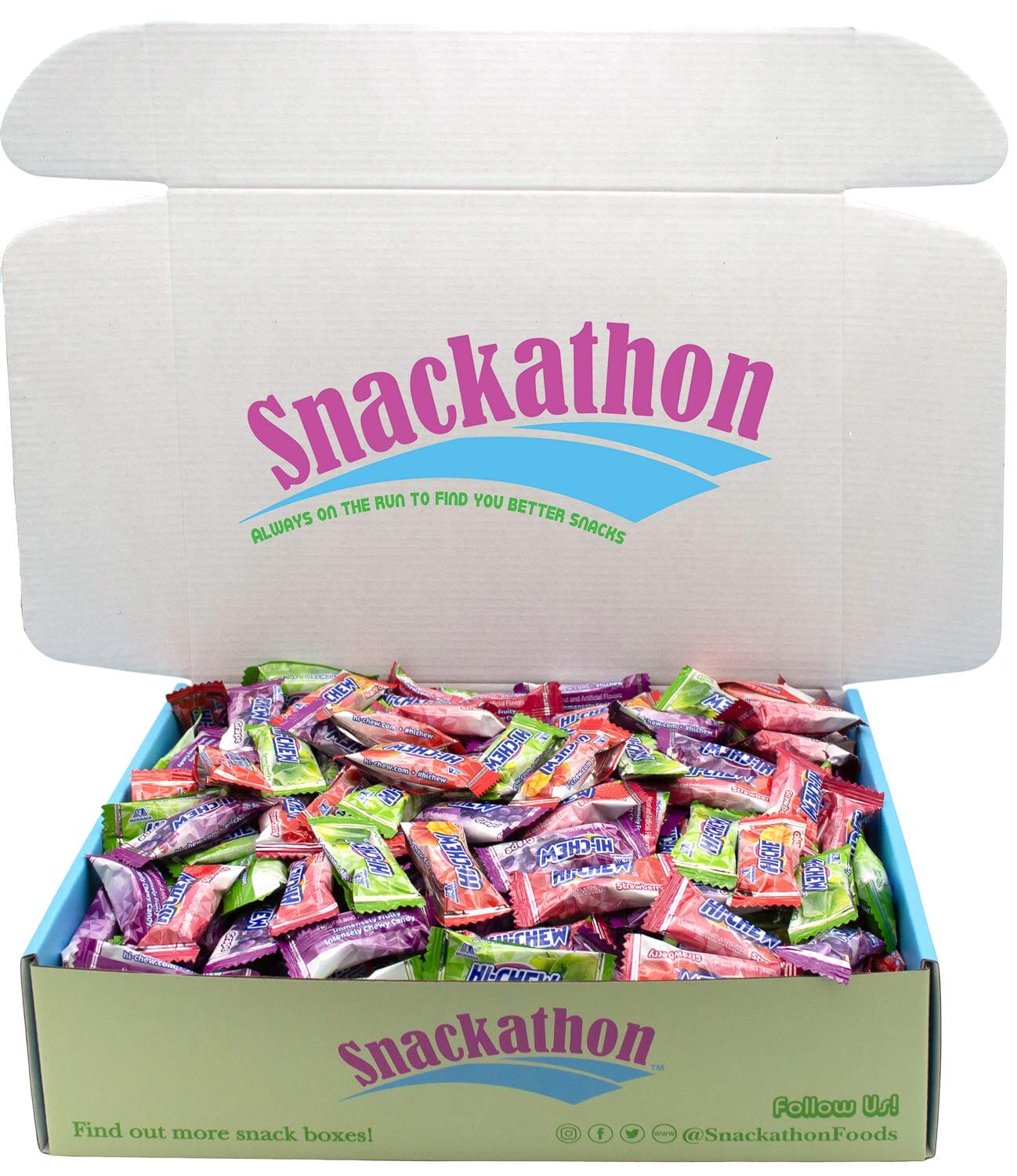 Hi Chew 4 Flavors, Bulk 330+ Pieces, 4 Pound (Hi Chew Fruit Strawberry, Mango, Green Apple, Grape)