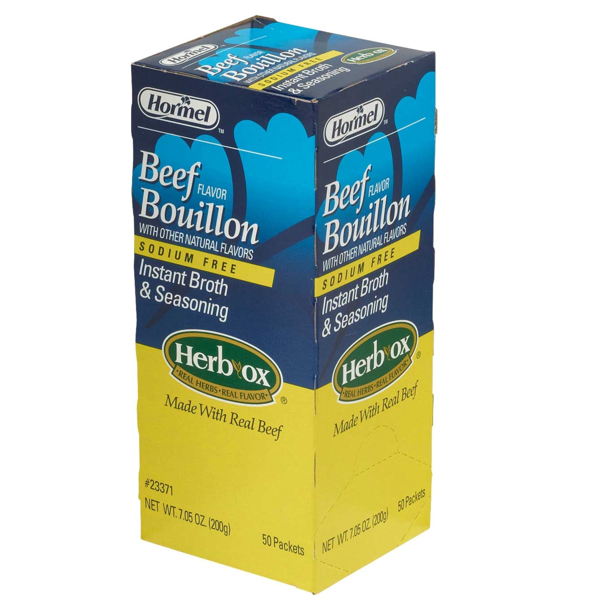 Hormel Herb Ox Beef Bouillon Sodium-free, 50 Packets
