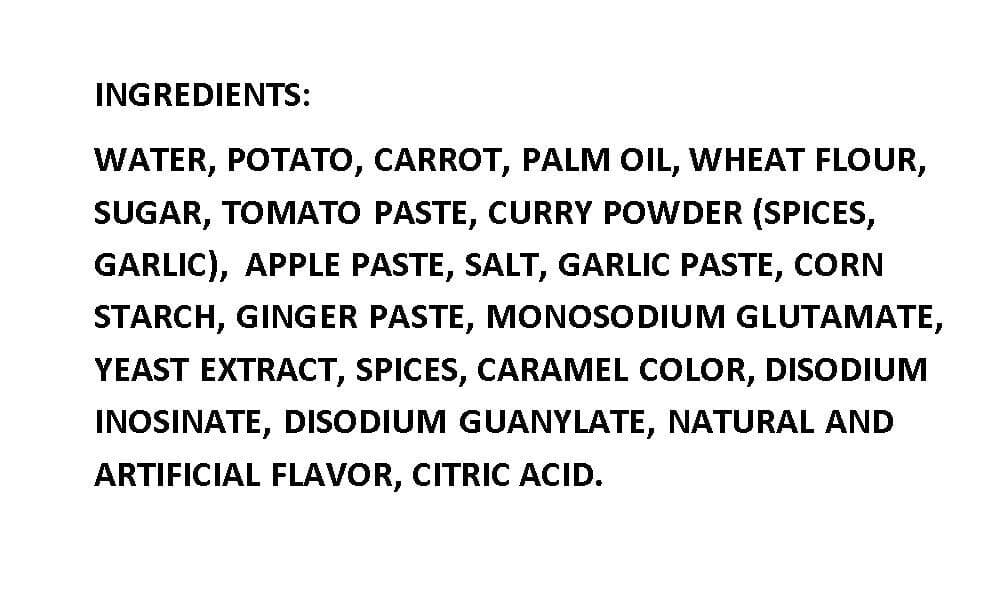 House Curry Sauce with Vegetables - Medium Hot 7.4 Oz