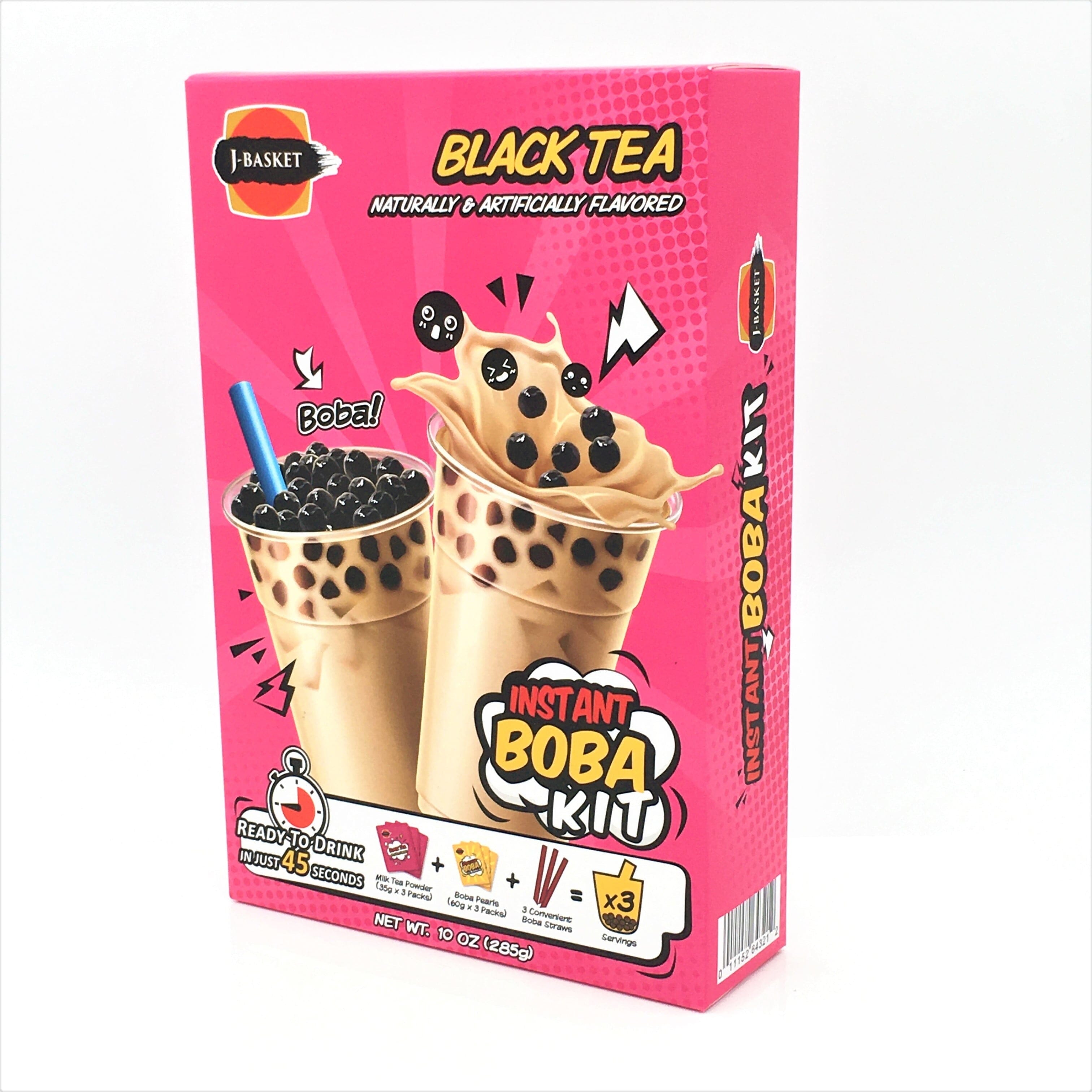 J-Basket Black Tea Instant Boba Kit 10 Ounce
