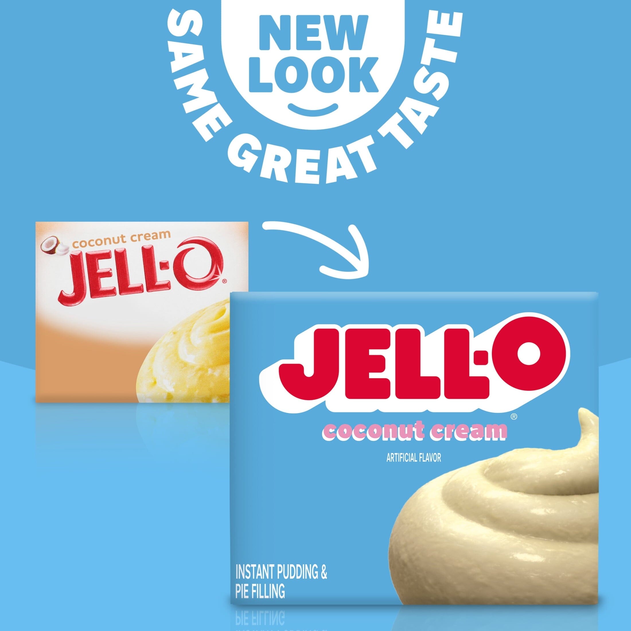 Jell-O Coconut Cream Artificially Flavored Instant Pudding & Pie Filling Mix, 3.4 oz Box