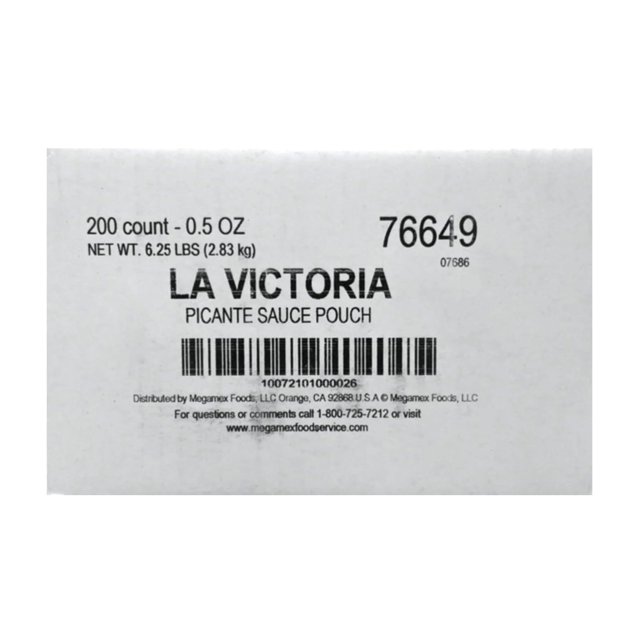 La Victoria Picante Sauce Medium, 0.5 Ounce Single Serve Packets (200 Count)