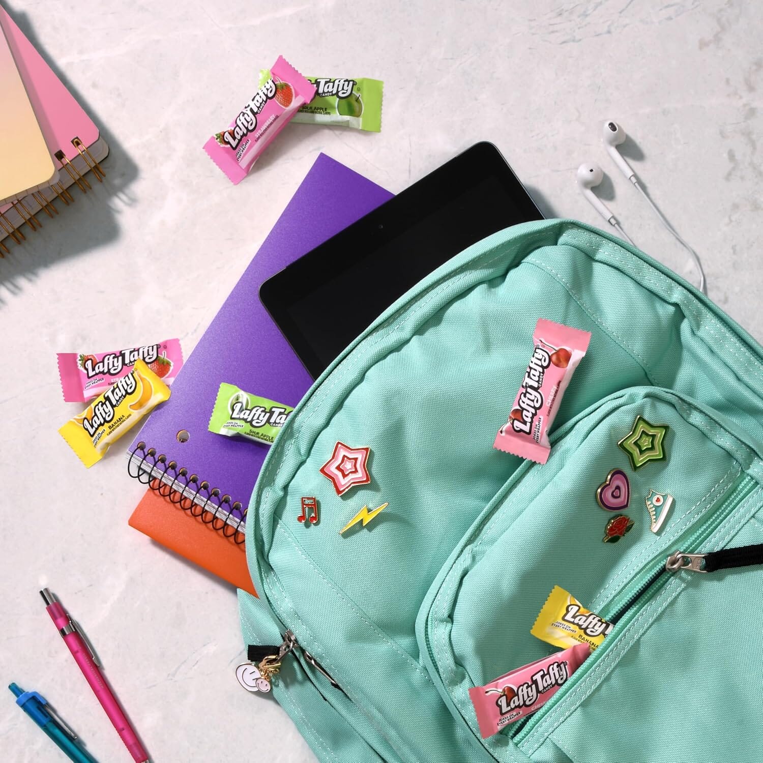 Laffy Taffy Assorted Mini Bars, Individually Wrapped, Bulk Candy, 27 Pounds