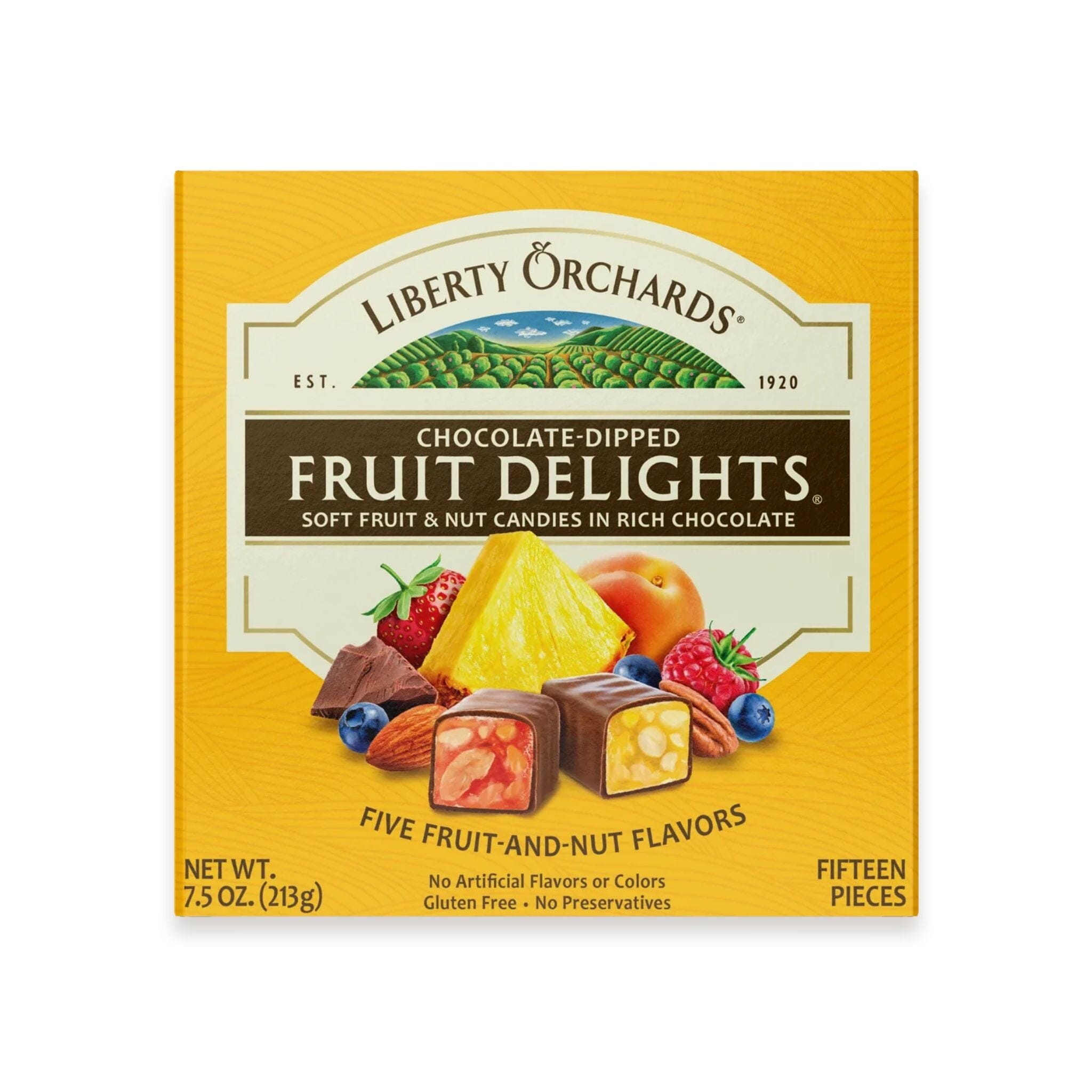 Liberty Orchards Chocolate-Dipped Fruit Delights, 7.5 Ounce