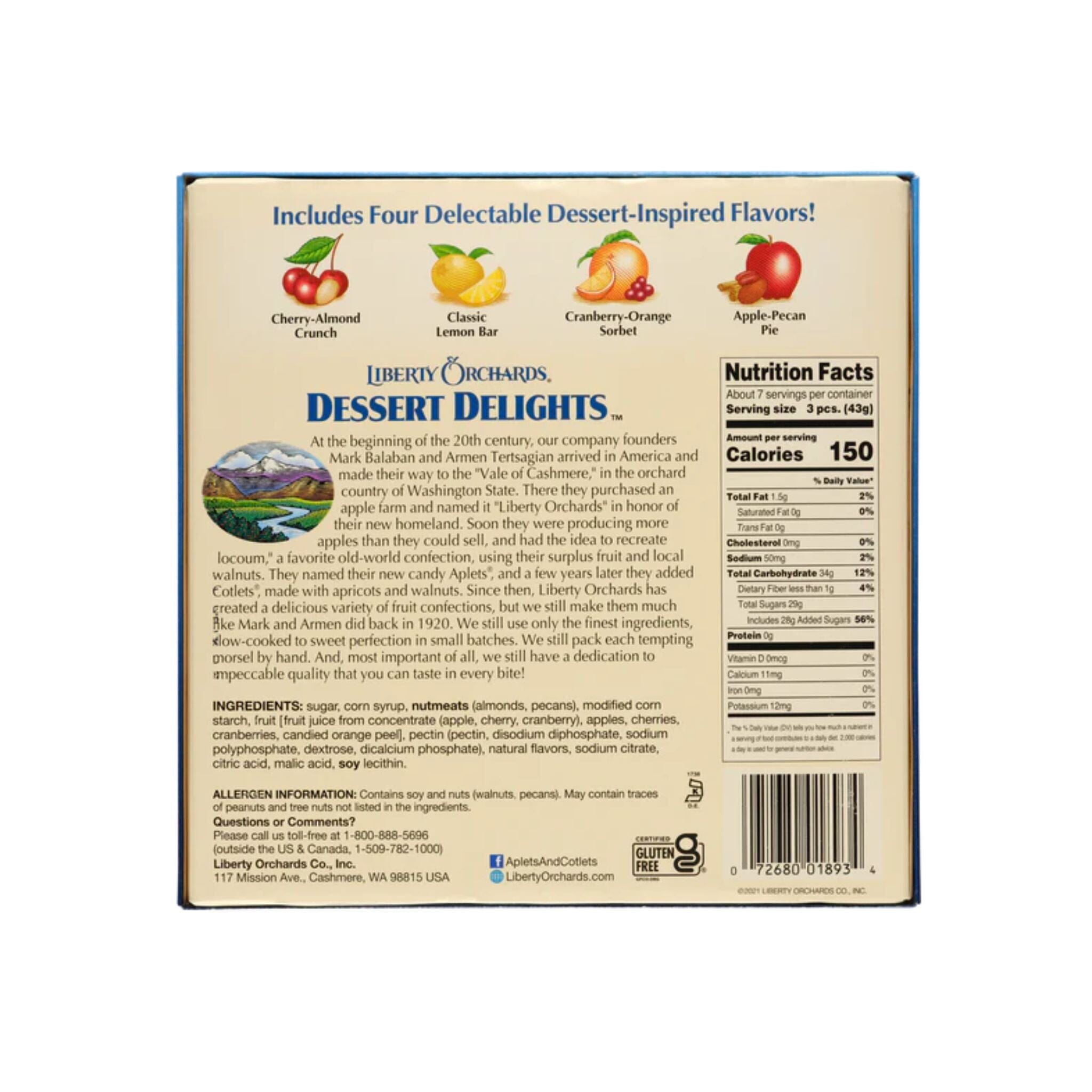Liberty Orchards Dessert Delights, 10 Ounce