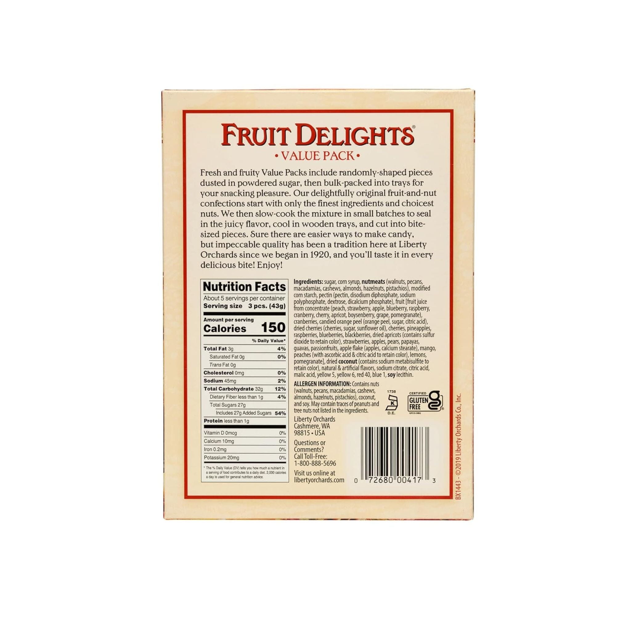 Liberty Orchards Fruit Delights Value Pack, 8 Ounce